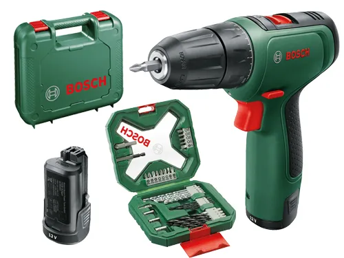 TRAPANO BOSCH BATTERIA LITIO 12V. EASY DRILL  1200+X34 + VALIGETTA E ACCESSORI