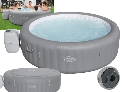 PISCINA IDROMASSAGGIO GONFIABILE TONDA FUORI TERRA SPA LAY-Z GRENADA BESTWAY 236xH71 -60135