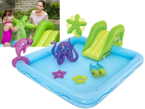 PISCINA GONFIABILE PLAY CENTER PER BAMBINI ACQUARIUM BESTWAY 239x206x86 cm -53052