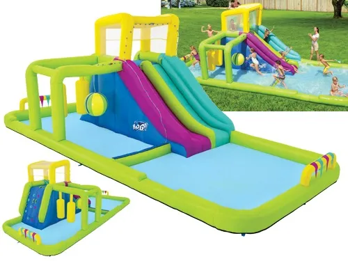 PISCINA PARCO ACQUATICO GONFIABILE PER BAMBINI SPLASH COURSE BESTWAY 710x310x265 cm -53387