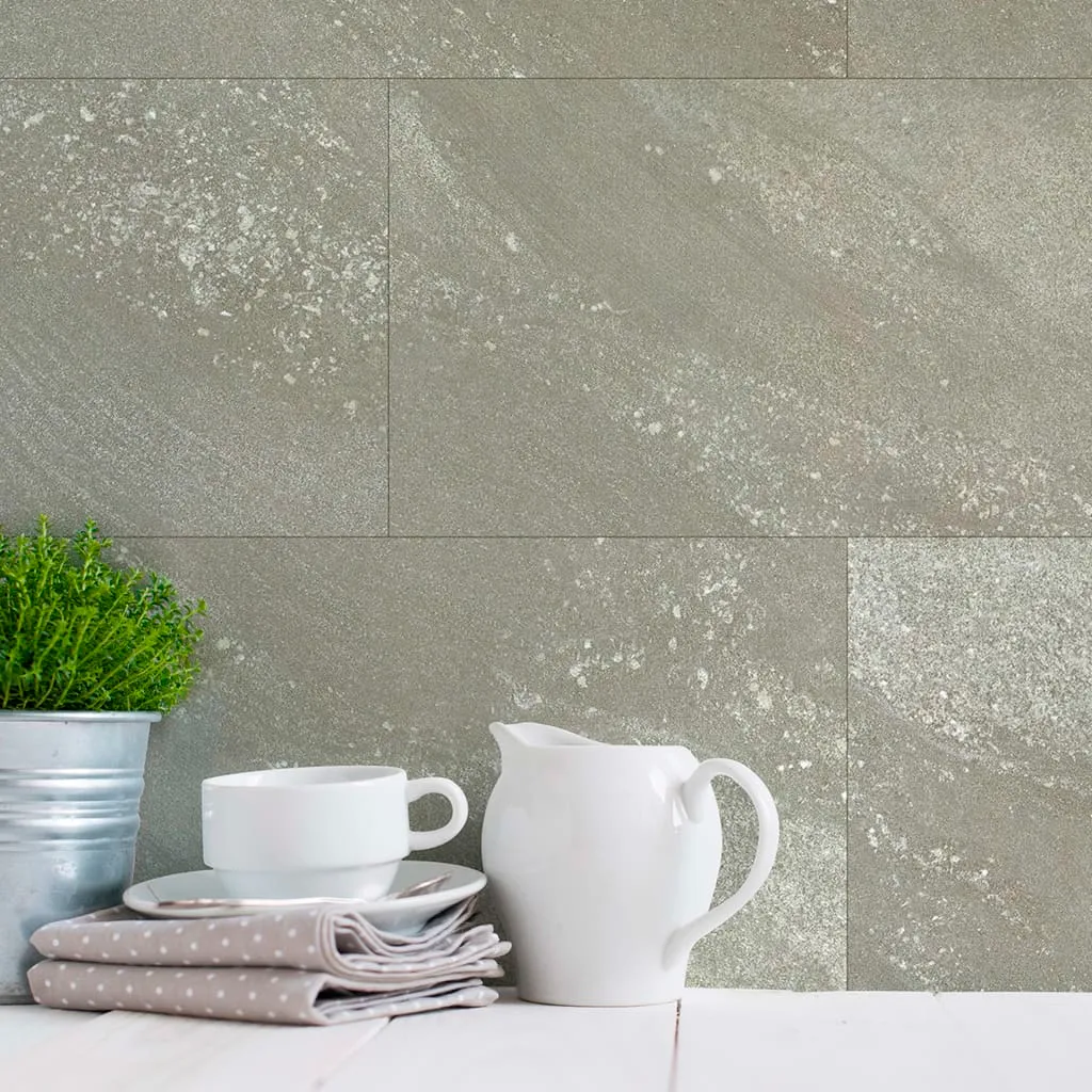 Grosfillex Piastrella Murale Gx Wall+ 11 pz Pietra 30x60 cm Grigia