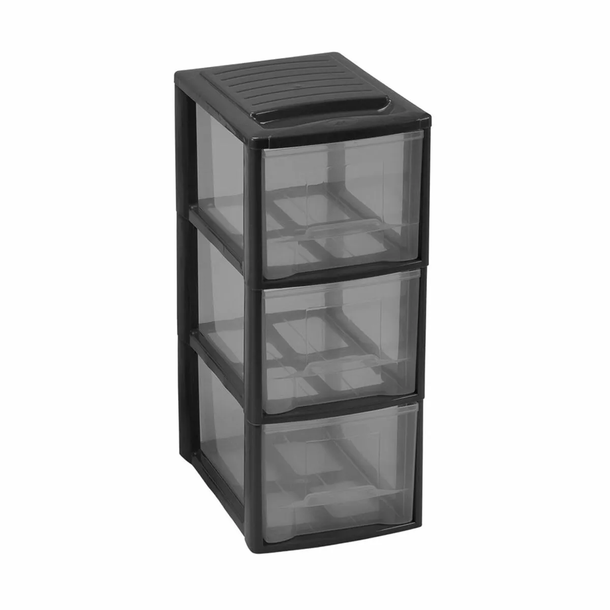 Secchio organizzatore Mondex Mini Empire A5 3 cassetti Nero 19 x 26 x 46 cm