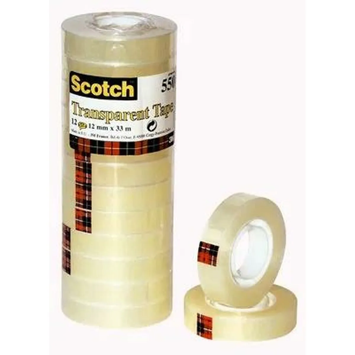 Nastro Adesivo Scotch Trasparente 12 Pezzi 12 x 33 mm