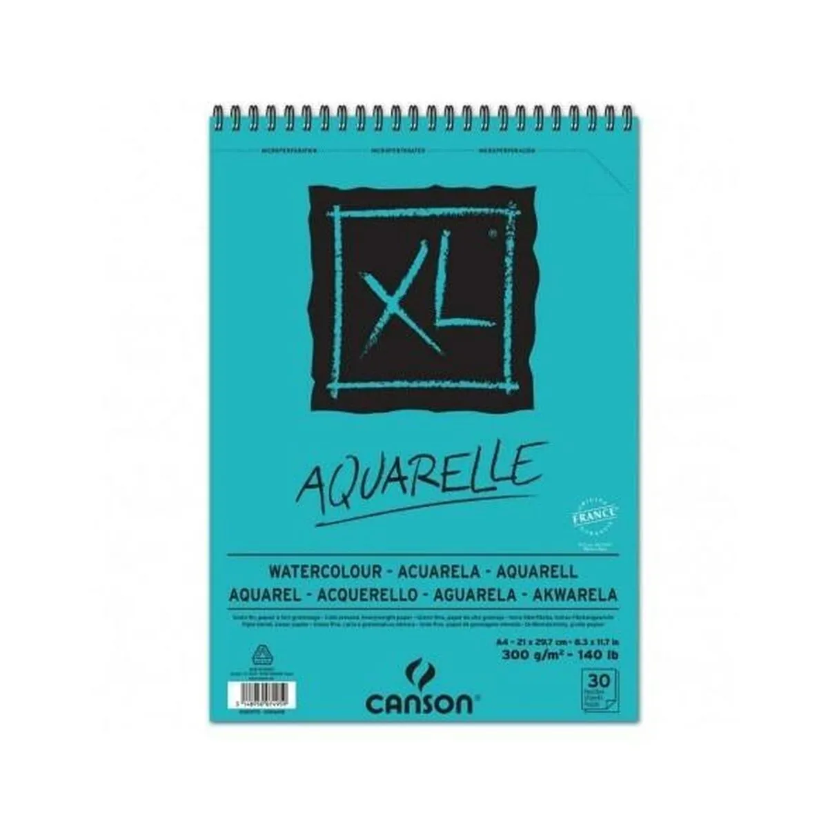 Blocco per acquerello Canson Aquarelle XL 300 g/m² 210 x 297 mm