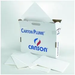 CF28FG.CARTON PLUME CL A3 3MM BIANC