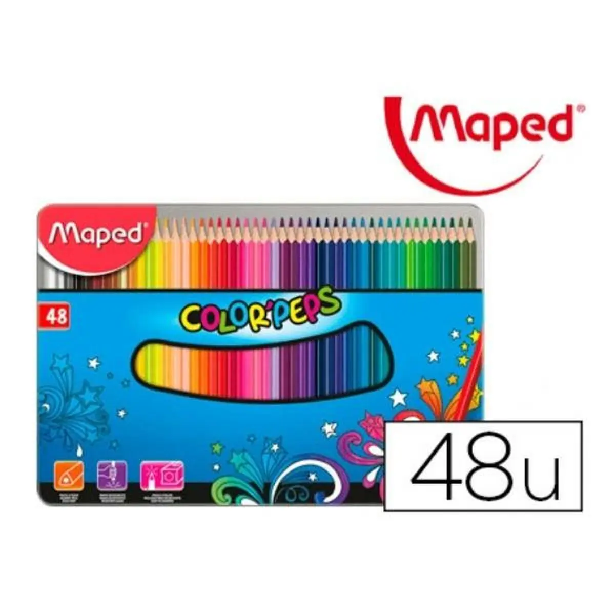 Matita Maped 832058 Multicolore HB (48 Pezzi)