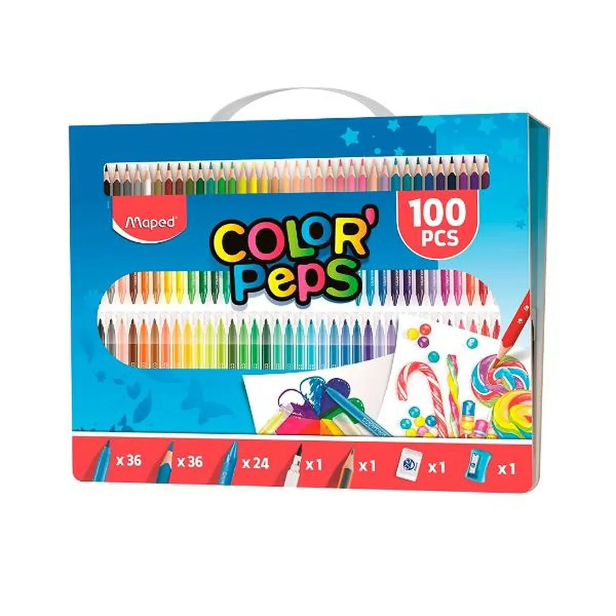 Set da Disegno Maped 907003 Multicolore Valigetta