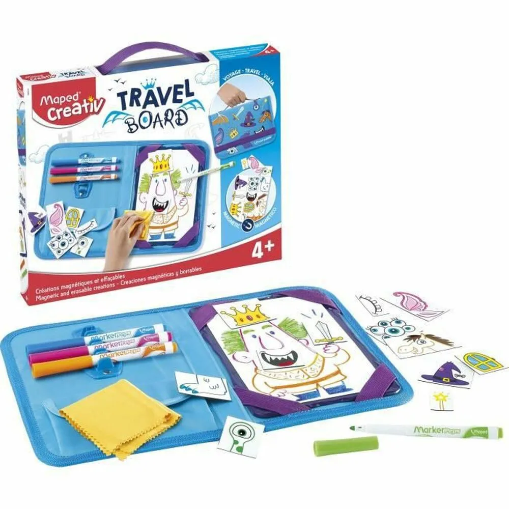 Set da Disegno Maped Travel Board 20 Pezzi