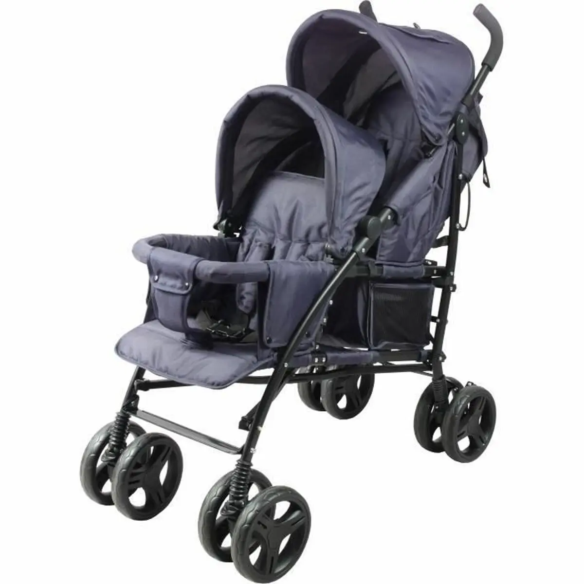 Passeggino per Bambini Bambisol Double Cane Blu Marino