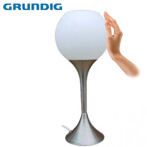 Lampada da Scrivania Alta 47 cm 60W 230V in Acciaio e Vetro Grundig