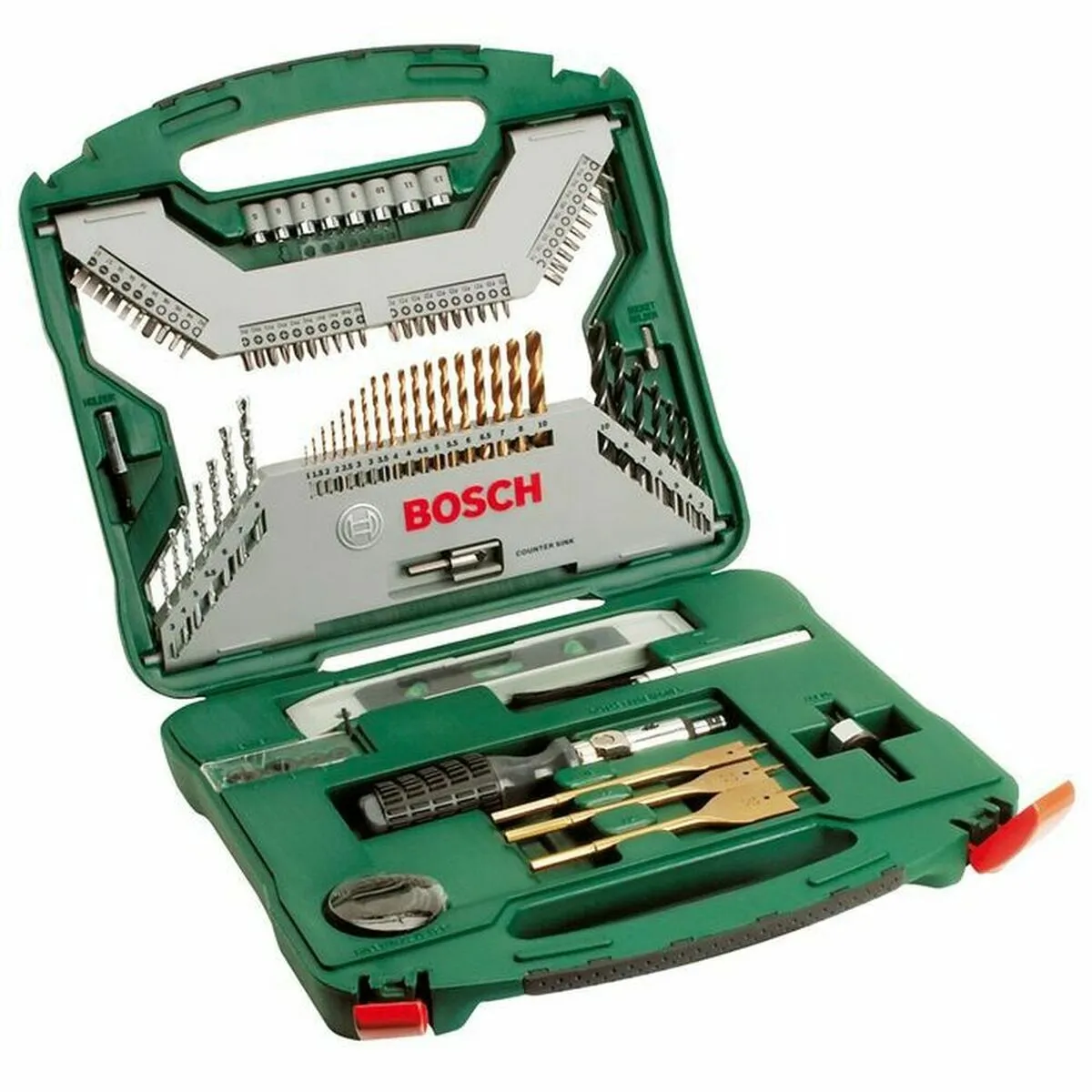 Set di punte per trapano e punte per trapano BOSCH X-Line Box Titanium 100 Pezzi