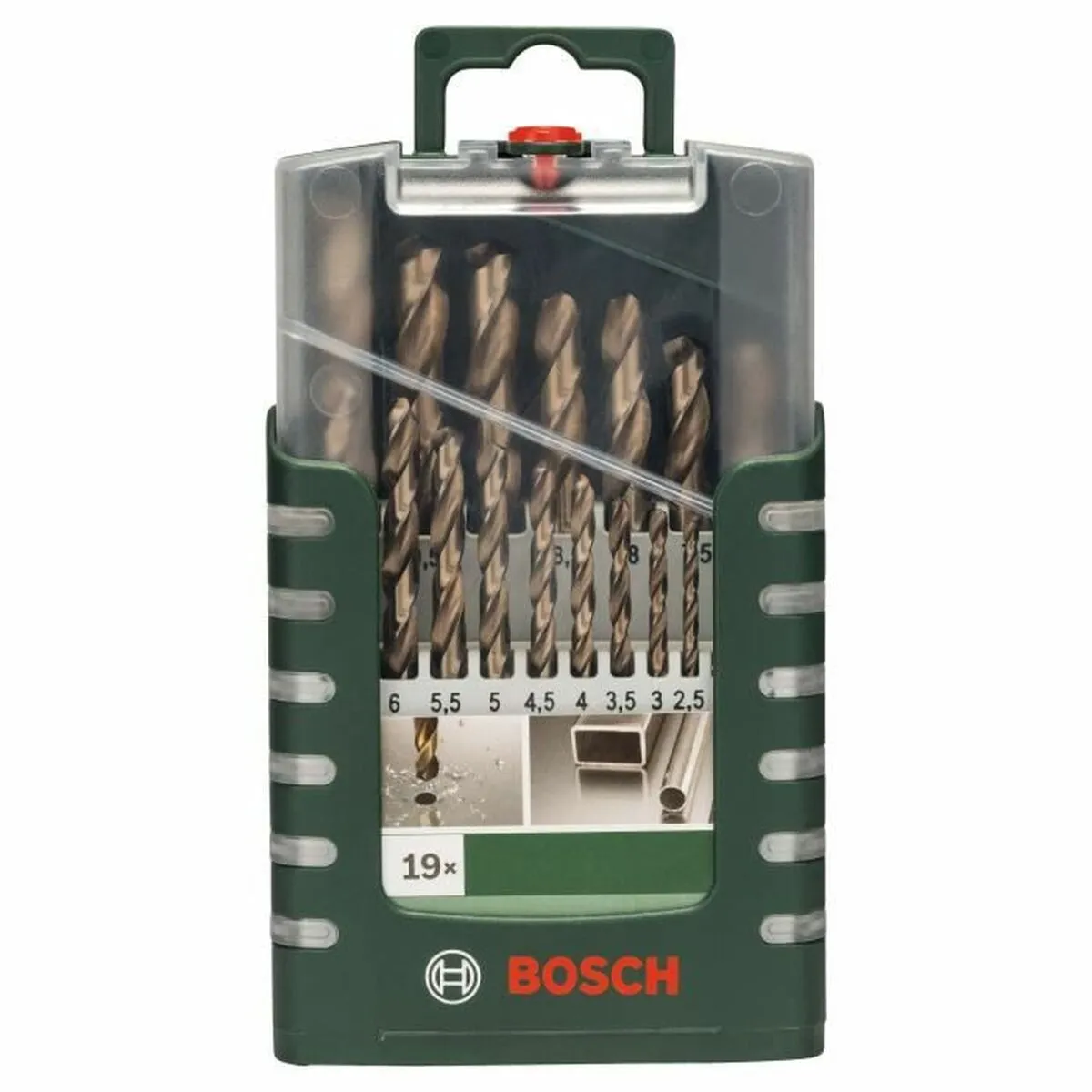 Set di trapani BOSCH 2609255133 Elicoidale Acciaio Alta velocità 19 Pezzi