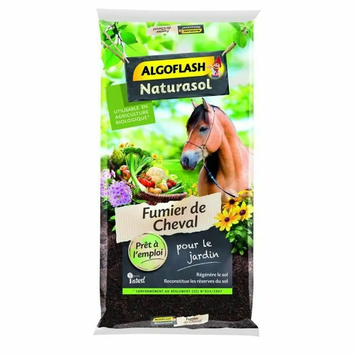 Fertilizzante organico Algoflash Horse manure (15 kg)