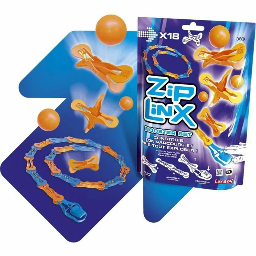 Circuito di Palle Lansay  Ziplinx Booster Set 18 Pezzi + 6 Anni