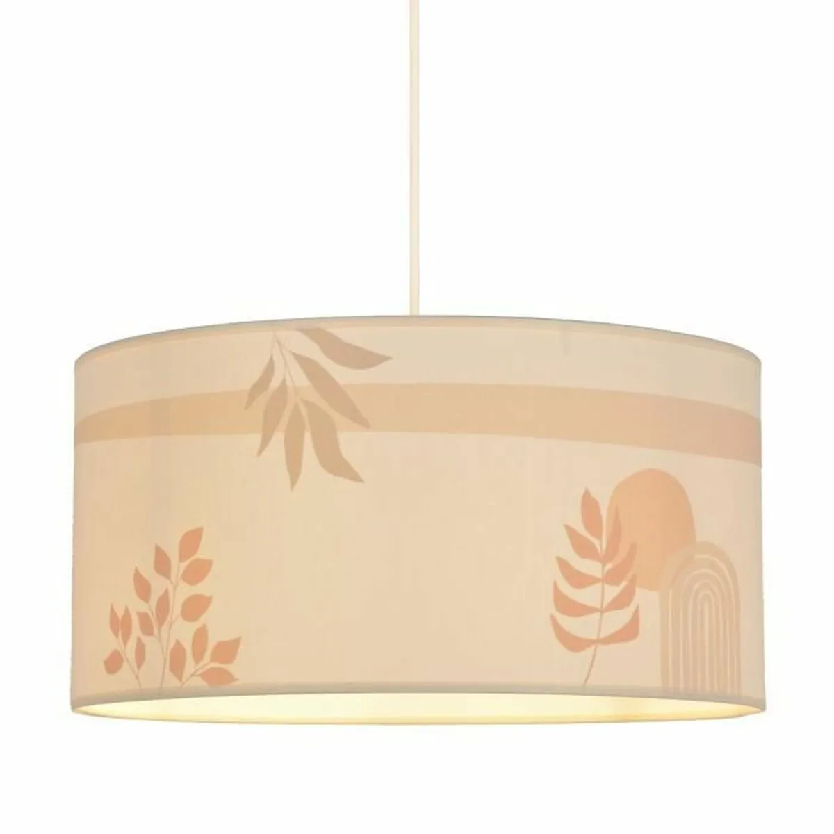 Lampadario Corep Dune Cilindro Cotone 38 x 19 cm 100 W