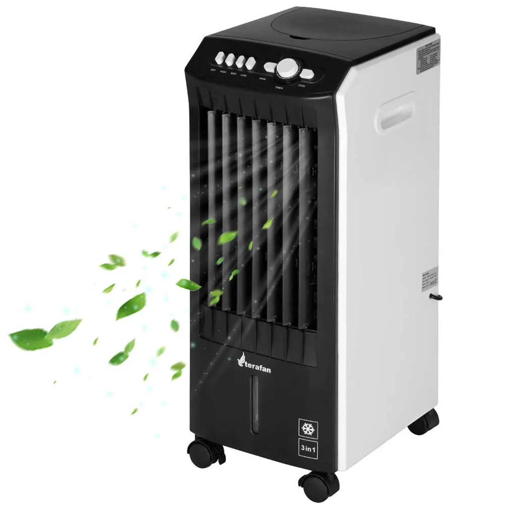 Raffrescatore Ventilatore ed Umidificatore Evaporativo 3in1 Purificatore Aria