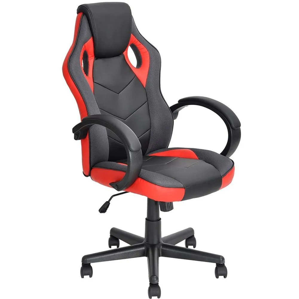 Sedia Gaming Poltrona da Ufficio Direzionale Ruote Girevoli Sportiva Racer Rosso