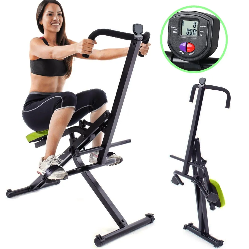 Attrezzo Total Fitness Allenamento Palestra Cardio Addominali Crunch con Display