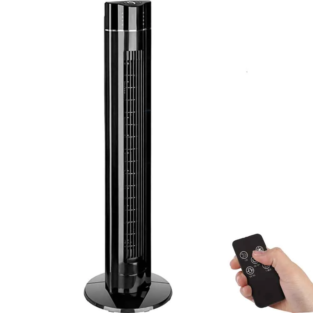 Ventilatore Torre Colonna Oscillante 60W 107cm con Ionizzatore Timer Telecomando