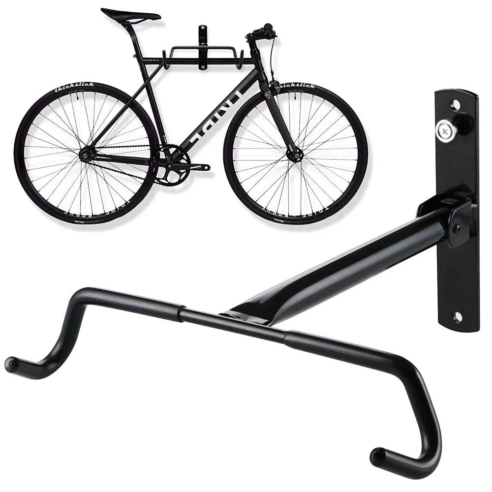 Ganci Porta Bicicletta Bici da Muro Supporto Bike Pieghevole 31cm in Acciaio