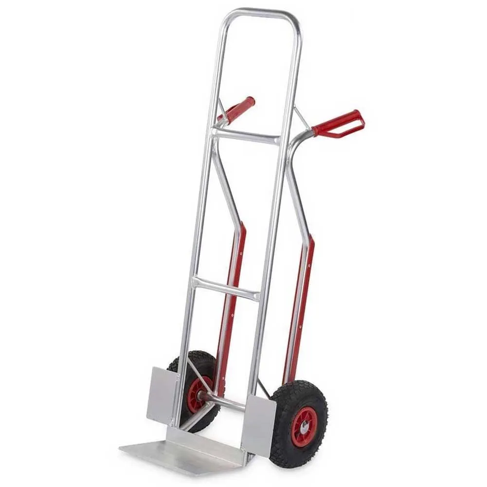 CARRELLO PORTAPACCHI ALLUMINIO PIUMA 7KG PORTATA MAX 200KG RUOTE PNEUMATICHE