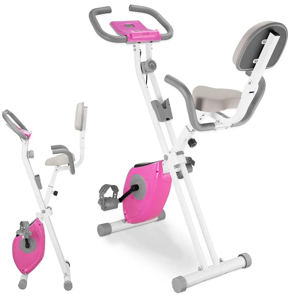 Cyclette Pieghevole Fitness Bici Allenamento Cardio Spinning Bike con Sediolino