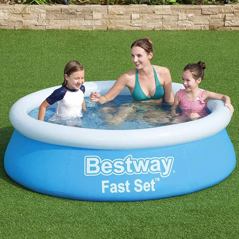 Piscina Fast Bestway Gonfiabile Fuoriterra Rotonda Autoportante 183cm Giardino