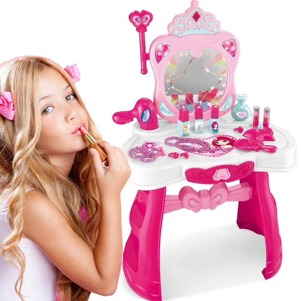 SPECCHIERA MAKE UP PER BAMBINA CON SCETTRO MAGICO CENTRO BELLEZZA PER BAMBINE