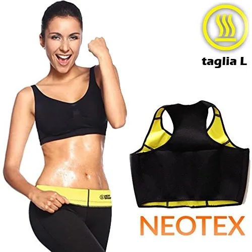 Top Fascia Snellente in Neoprene Elasticizzato Dimagrante Effetto Sauna Hot Tg L