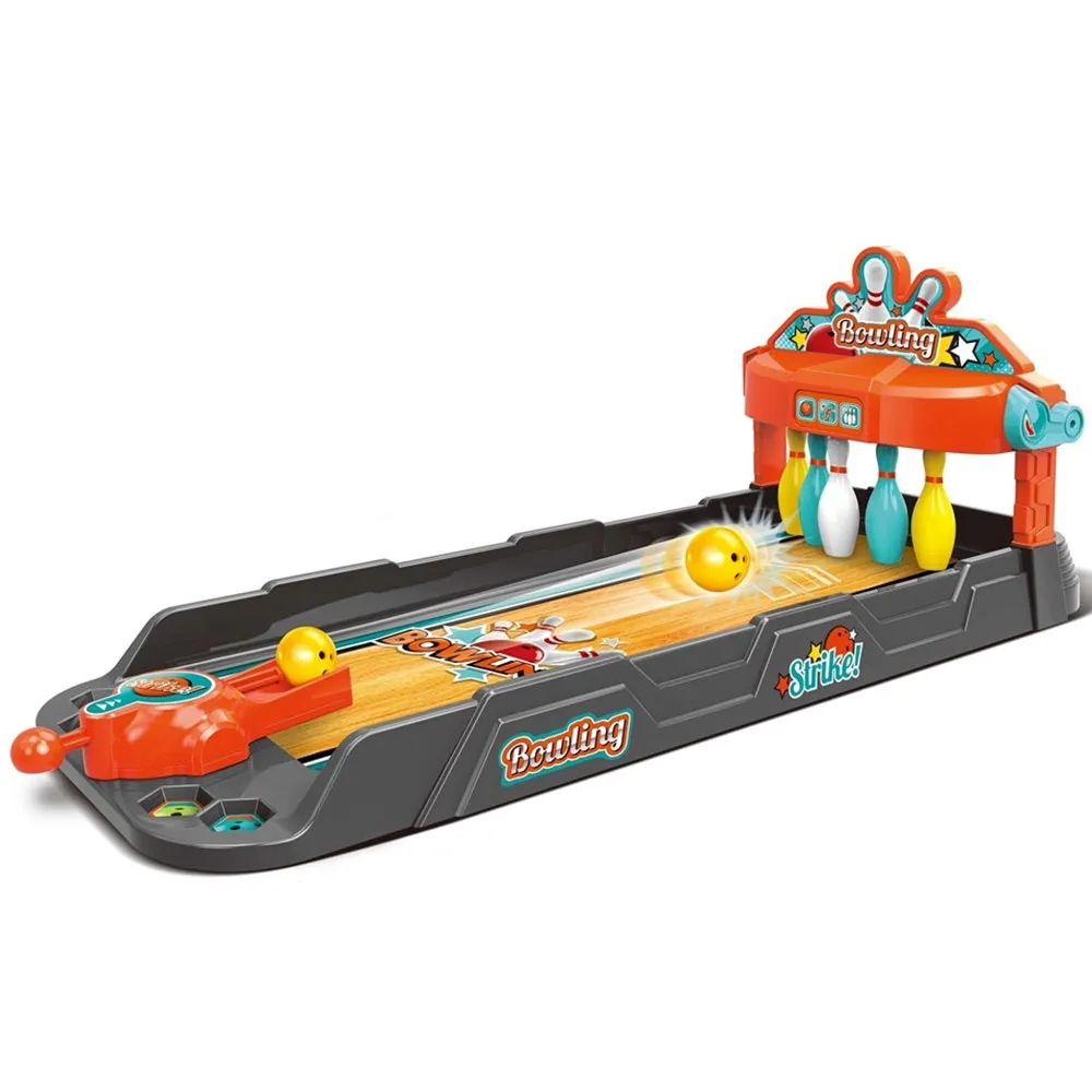 Gioco da Tavolo Mini Bowling Strike Giocattolo Bambini 3 Palline Portatile