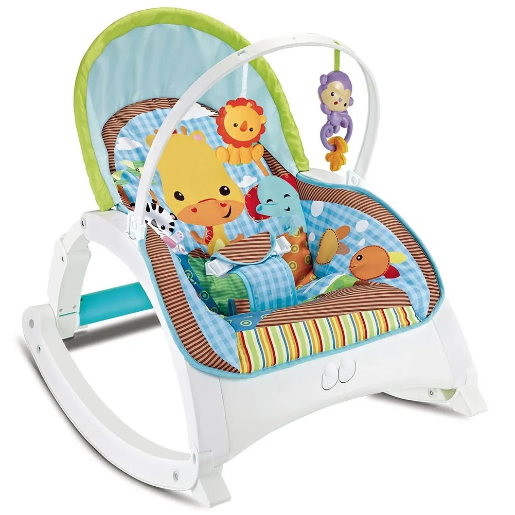 DONDOLO PER NEONATI VIBRANTE MUSICALE FITCH BABY TRASFORMAZIONE IN SEDIA BIMBO