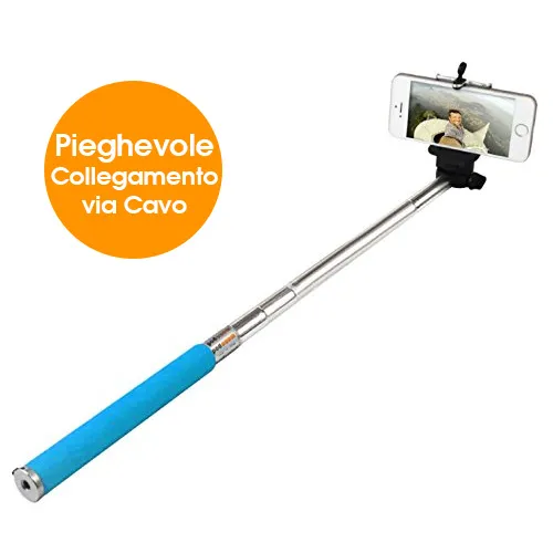 Bastone Asta Per Selfie Monopod Telescopico Autoscatto Estensibile Per Cellulare