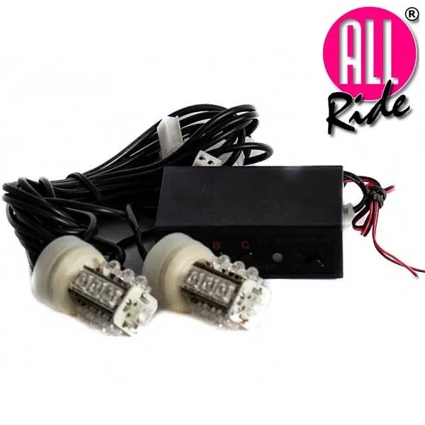 Kit lampade anteriori per auto 3 funzioni 26 Led H7 12 Volt con centralina