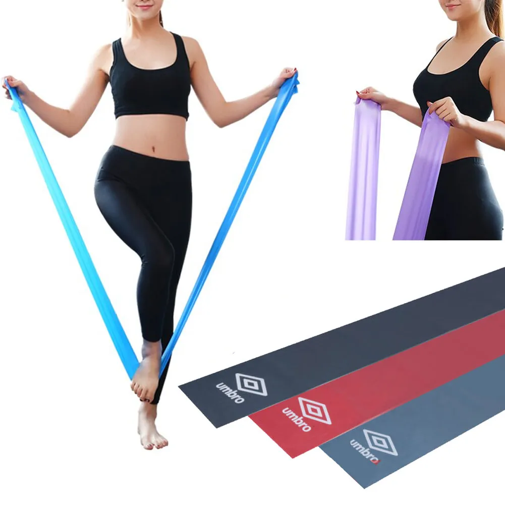 Set 3 Fasce Elastiche Fitness Bande Elastici Allenamento Palestra Yoga Pilates