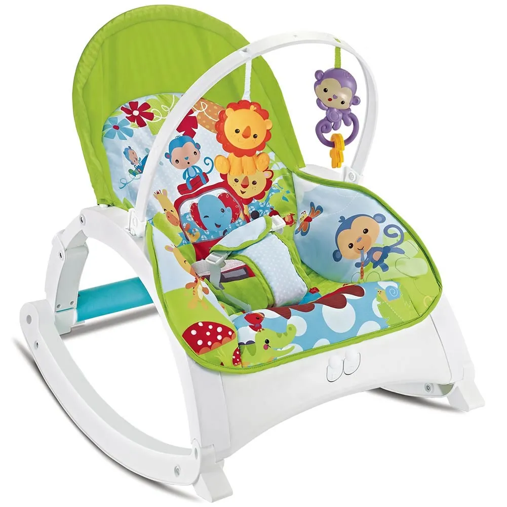 DONDOLO PER NEONATI VIBRANTE MUSICALE FITCH BABY TRASFORMAZIONE IN SEDIA BIMBO