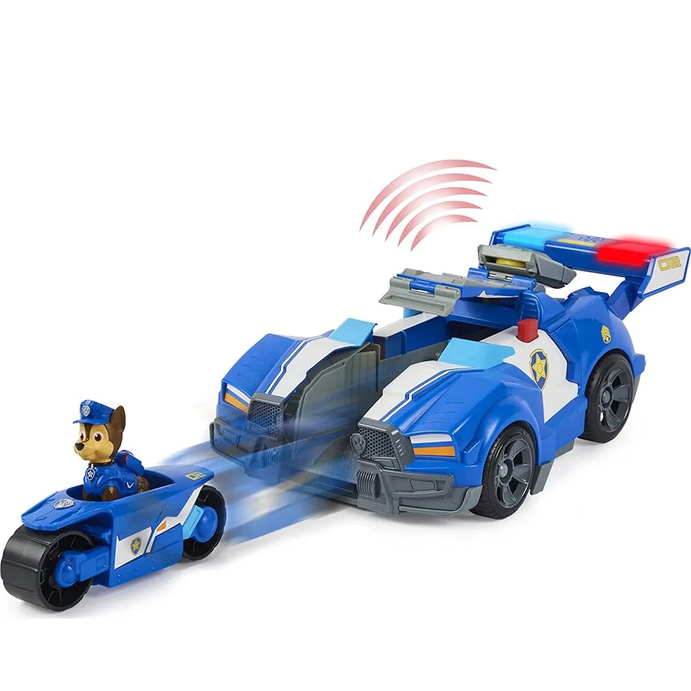 Paw Patrol Veicolo Trasformabile City Cruiser Chase con Auto e Moto Luci Suoni