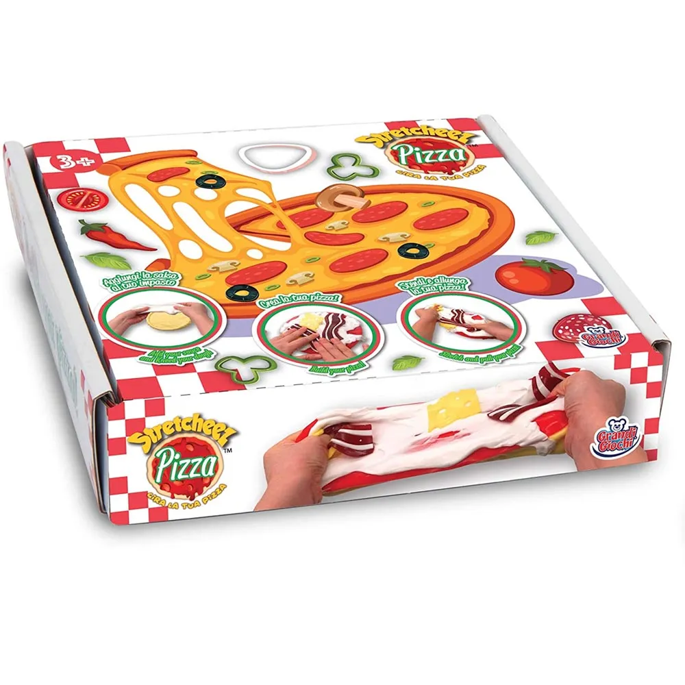 Gioco di Societa Stretcheez Pizza Crea e Gira la tua Pizza Giocattolo Bambini