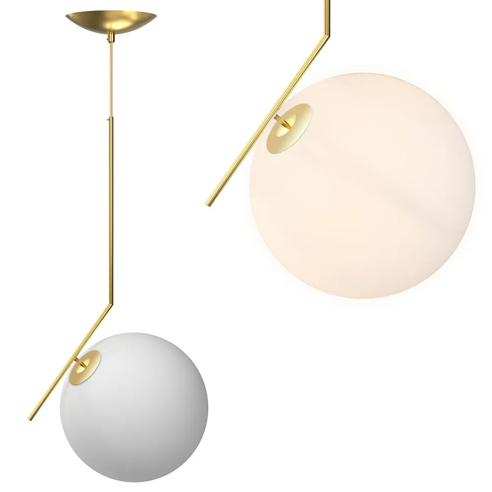 Lampadario Lampada Sospensione Sfera 30cm Design Moderno Paralume Metallo Oro