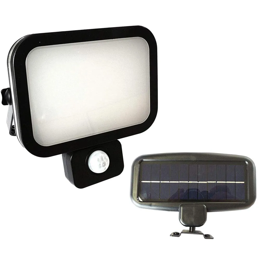 Faro LED 3W Pannello Solare Luce Esterno Faretto 300lm con Sensore di Movimento