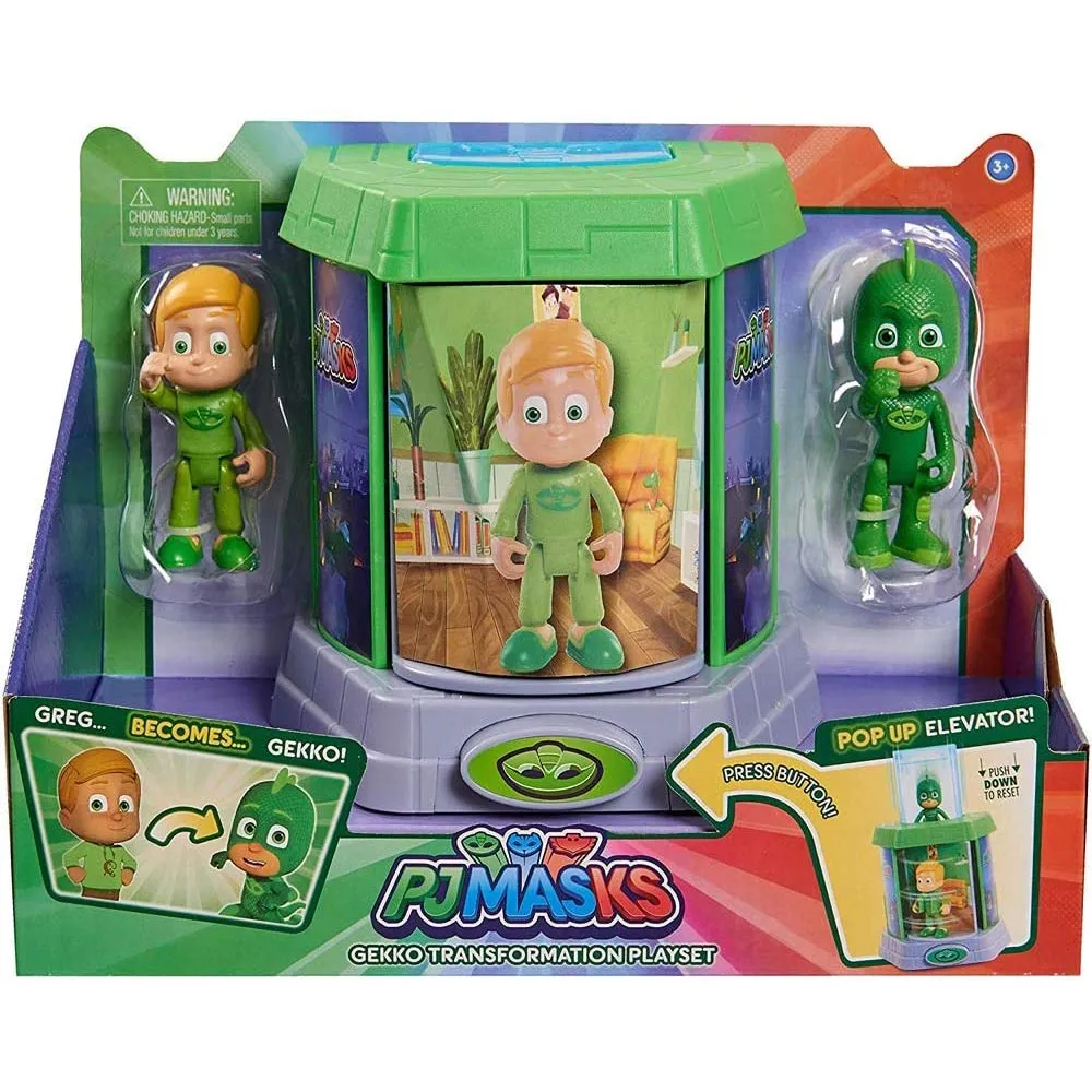 PJ Mask Super Pigiamini Camera Segreta Personaggio Trasformabile Greg in Geko