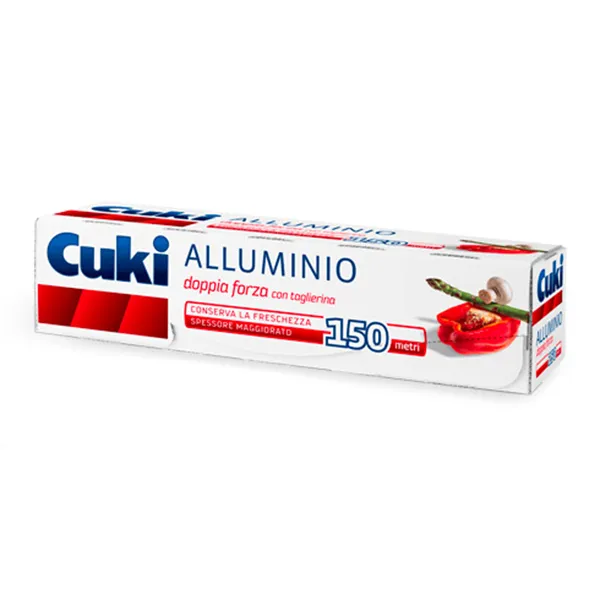 Rotolo Alluminio Cuki Confezione da 150 Metri Roll Professional Per Alimenti