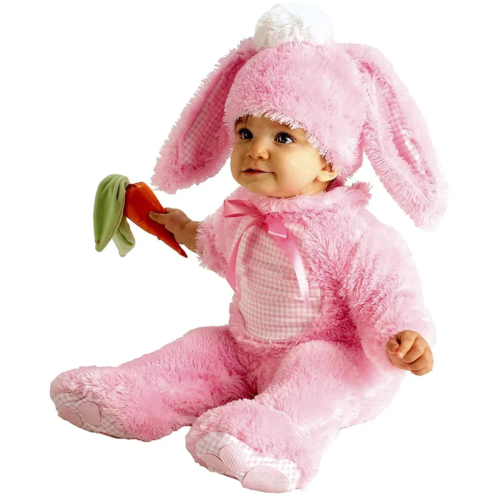 Costume Coniglietta Super Baby 12/18 Mesi Rosa Con Carota Sognaglio Carnevale