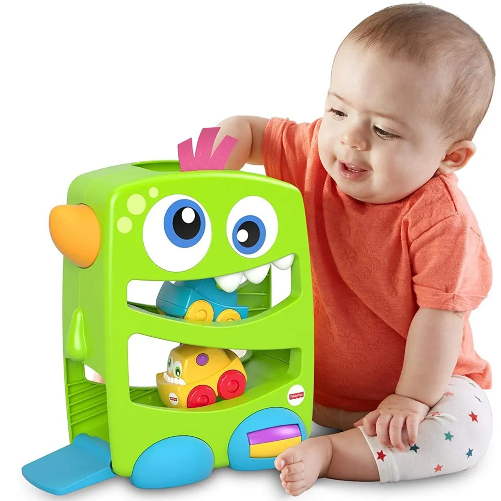 Fisher-Price Mostriciattolo con Rampa Pista Macchinine Giocattolo Bambini Suoni