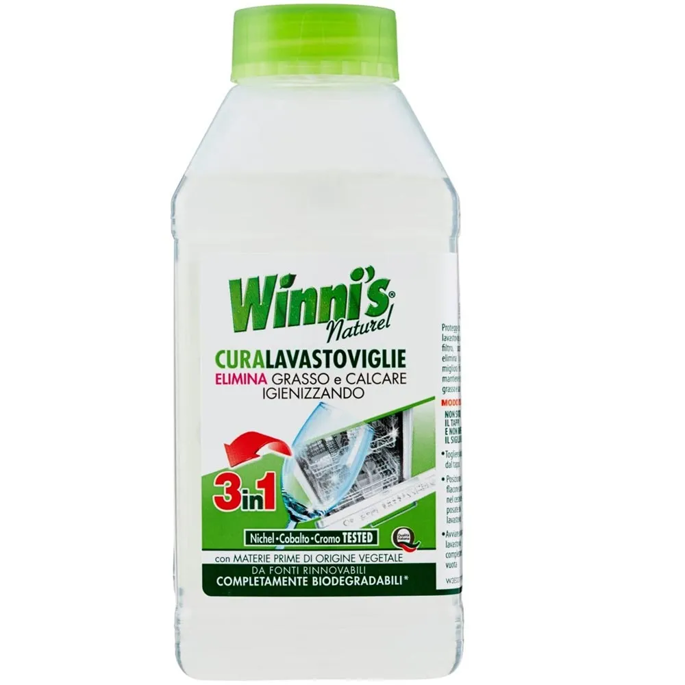 Winni's Naturel Detersivo Curalavastoviglie Elimina Grasso e Calcare 250ml