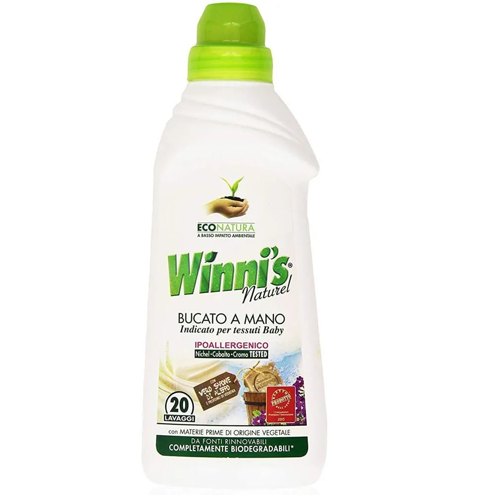 Winni's Naturel Detergente per Bucato a Mano Ipoallergenico Tessuti Baby 750ml