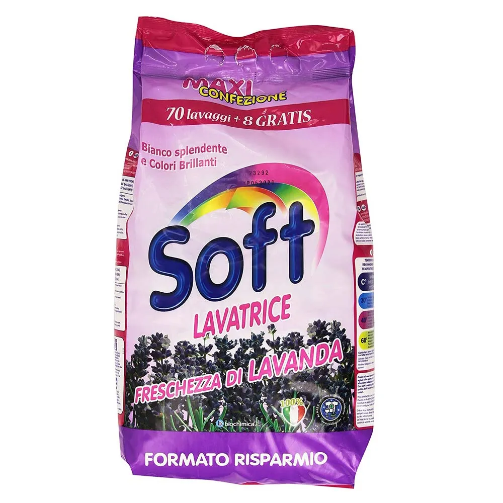 Soft Lavatrice Ecoricarica In Polvere 70+8 Misurini Lavanda