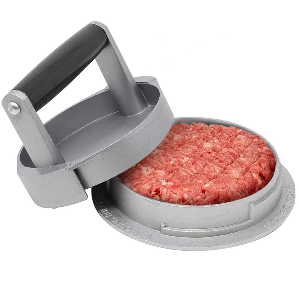 Stampo per Hamburgher Regolabile 110/150/220gr Pressa Carne Macinata Alluminio