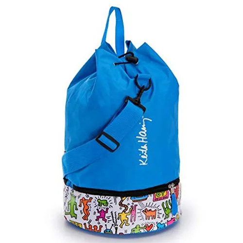 Secchiello Borsa Termica Frigo Keith Haring 16,5L in tessuto Azzurro Gio Style