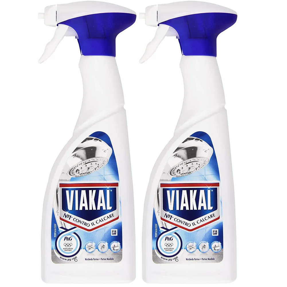 Viakal Anticalcare Spray Contro il Calcare Promo Pack 2 Flaconi da 500ml