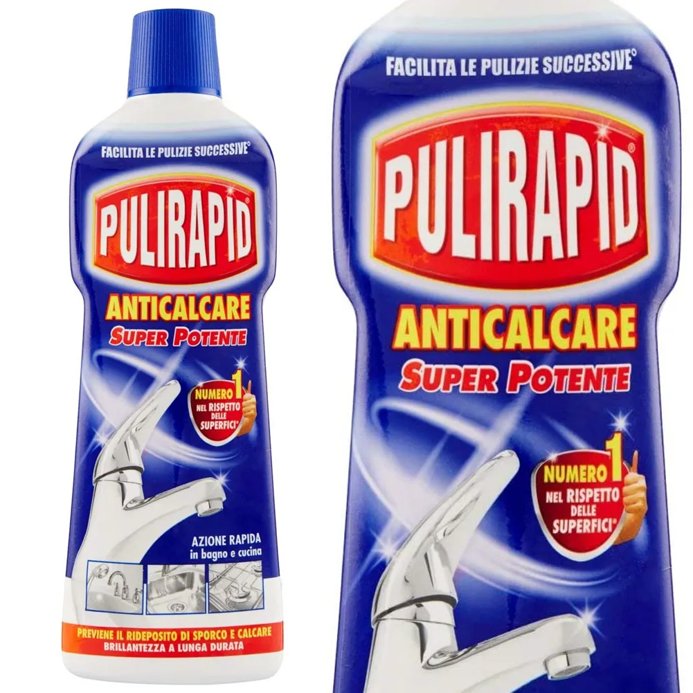 Pulirapid Anticalcare Super Potente Azione Rapida Bagno e Cucina 750ml